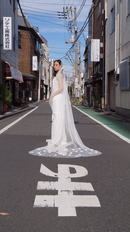 XEMA SU bridal design photographed in Japan